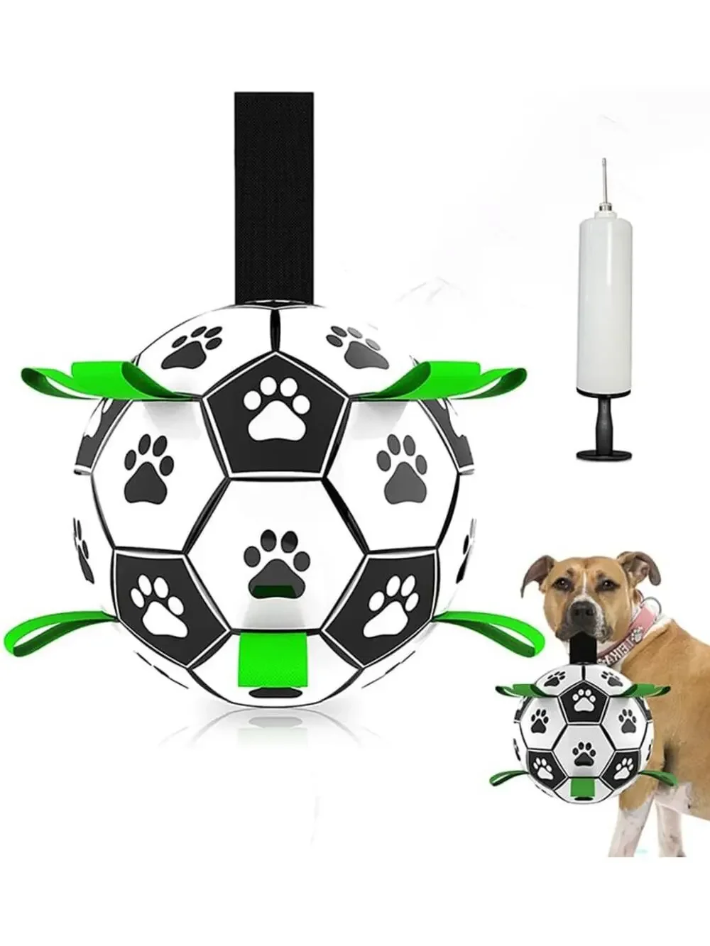 Dog Soccer Ball with Straps,